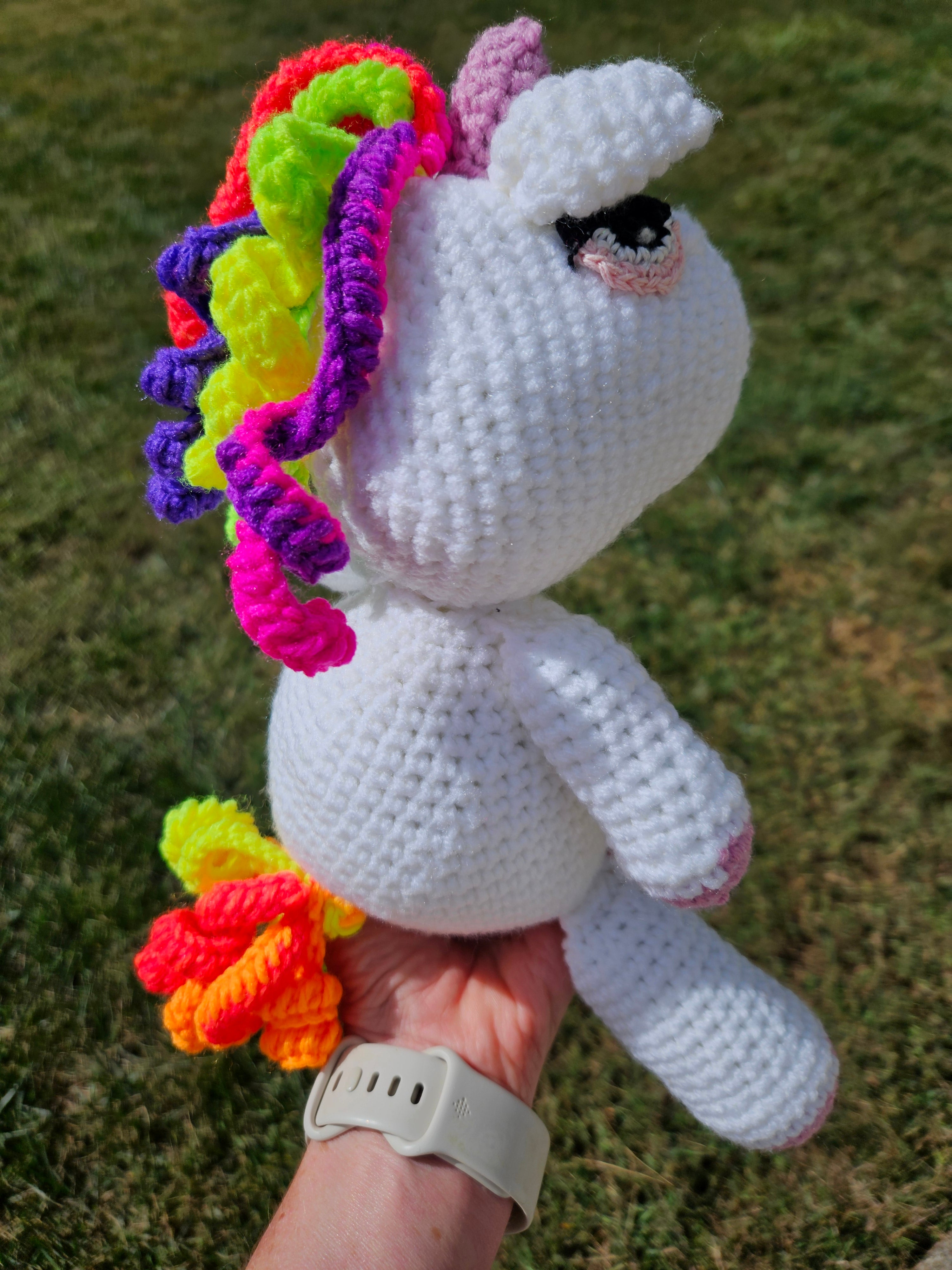 Handmade Crochet Unicorn Plush